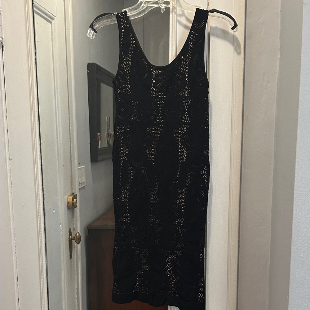Forever 21 Black Lace Midi Dress